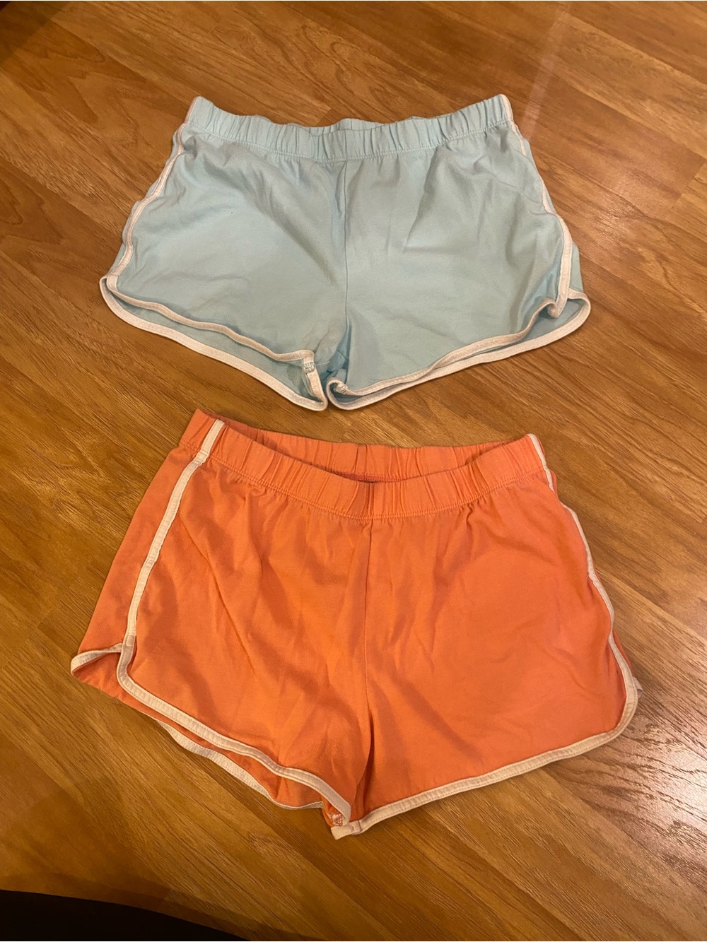 Children’s Place Athletic Dolphin Shorts in Light Blue and Coral Girls XL 14